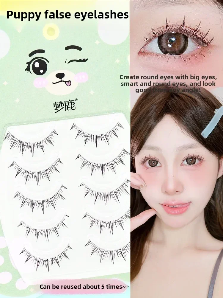 

MengLu 5 Pairs False Eyelashes Natural Look Fake Eyelashes Whole Eye Lashes Bushy False Lashes Makeup for Beginners