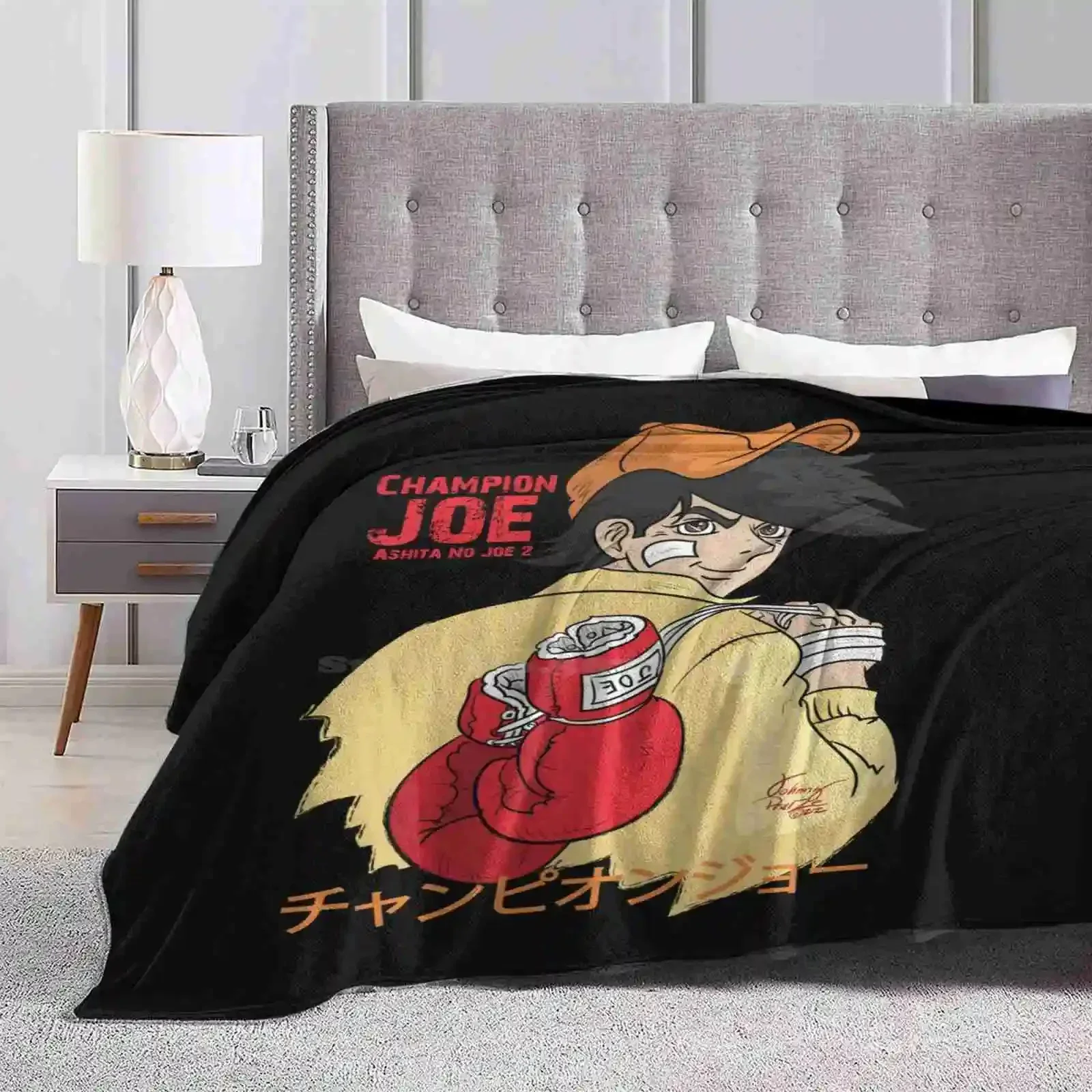 ( Ashita No Joe 2 ) Creative Design Light Thin Soft Flannel Blanket Cartoon Anime Ashita No Retro Classic Boxing