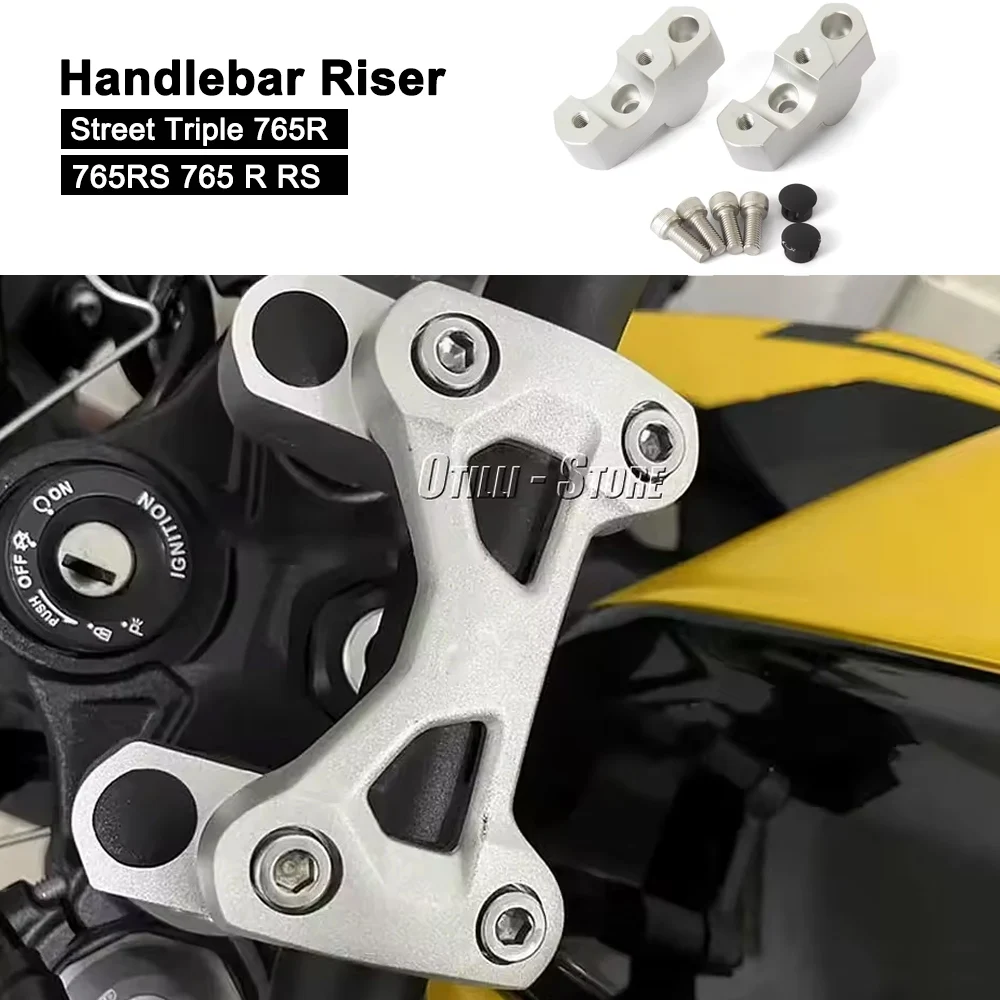 

Riser Clamp For Street Triple 765R 765RS 765 R RS New Handlebar Clamp Motorcycle Handlebar Riser Heightening Clamp Mount Kit