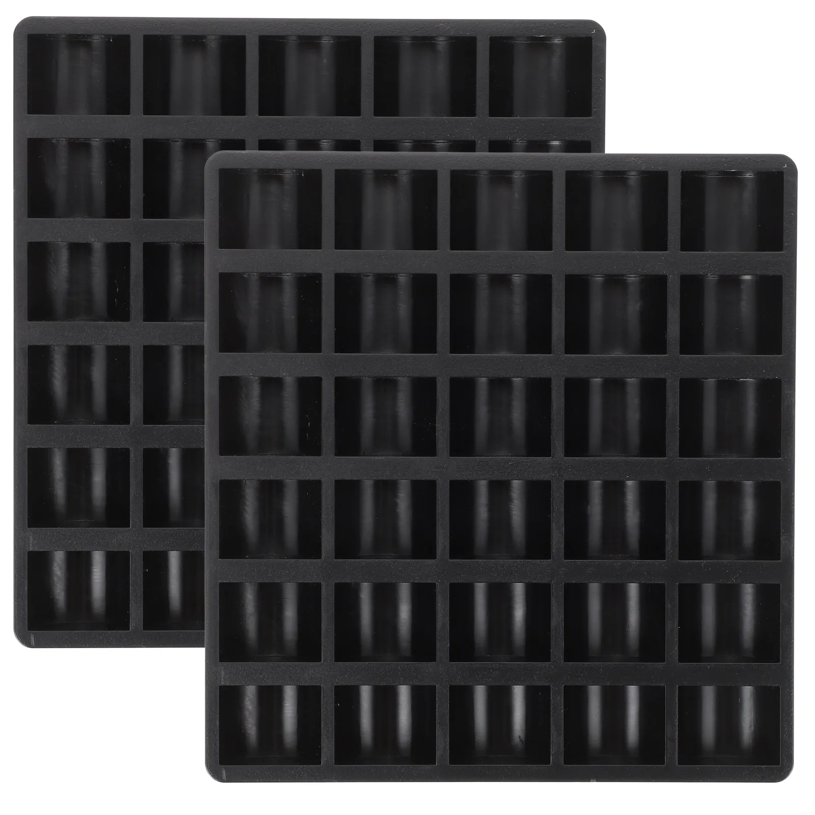 

2pcs Coin Storage Box Plastic Material Portable Compact Design for Collectors Coin Organizer Case Container