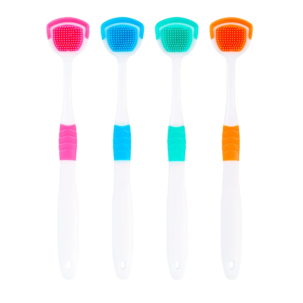 Vaclav 1 pièce/4 pièces/8 pièces grattoir à langue en Silicone pour l'hygiène buccale, grattoir de nettoyage de langue pour les soins bucco-dentaires, brosse à langue débris alimentaires Clea