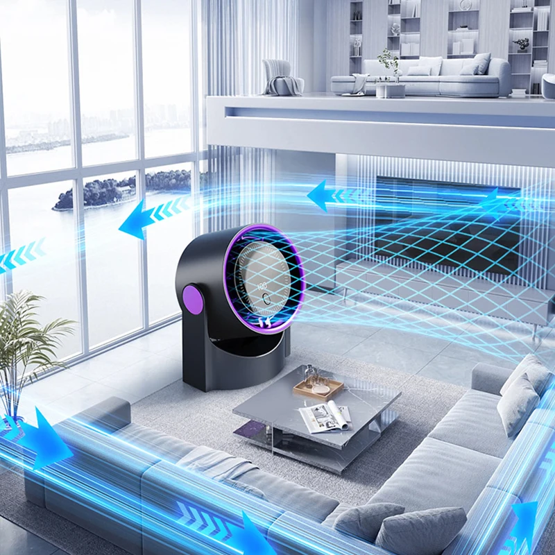 Multifunctional Electric Fan Wireless Portable Air Circulator Fan Desktop Wall Ceiling Air Cooling Home Quiet Ventilator