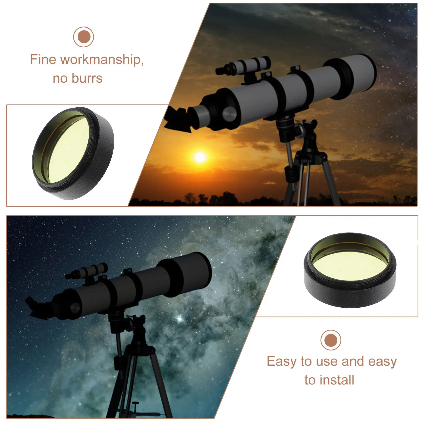تلسكوب فلكي كوكب تصفية رقيقة جدا مرشح القمر 1.25 بوصة مخفض الضوء ملحقات المراقبة القمرية