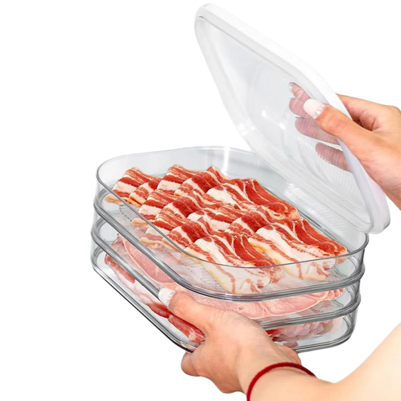 Meal Prep For Cutting - Recipiente Empilhável para Frios e Embutidos: