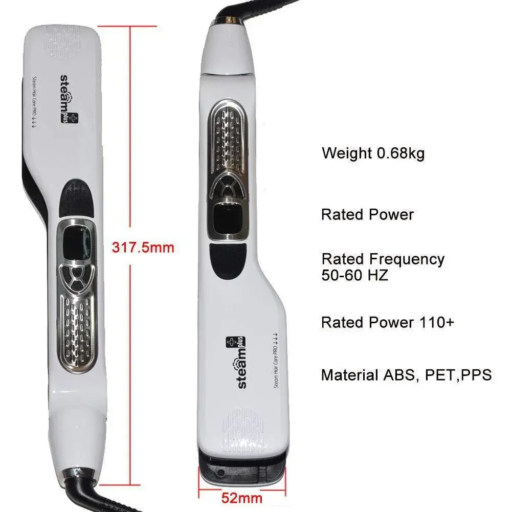 Best Seller Wide Plate Steam Hair Straightener Temperature Controlled Perm Negative Ions Do Not Hurt Hair Ceramic Plate Straight