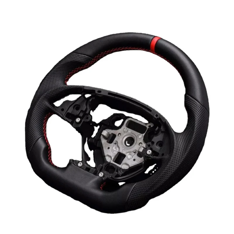 

Best SellingCustomized Black Carbon Fiber Racing Car Steering Wheel 2014-2019High Quality