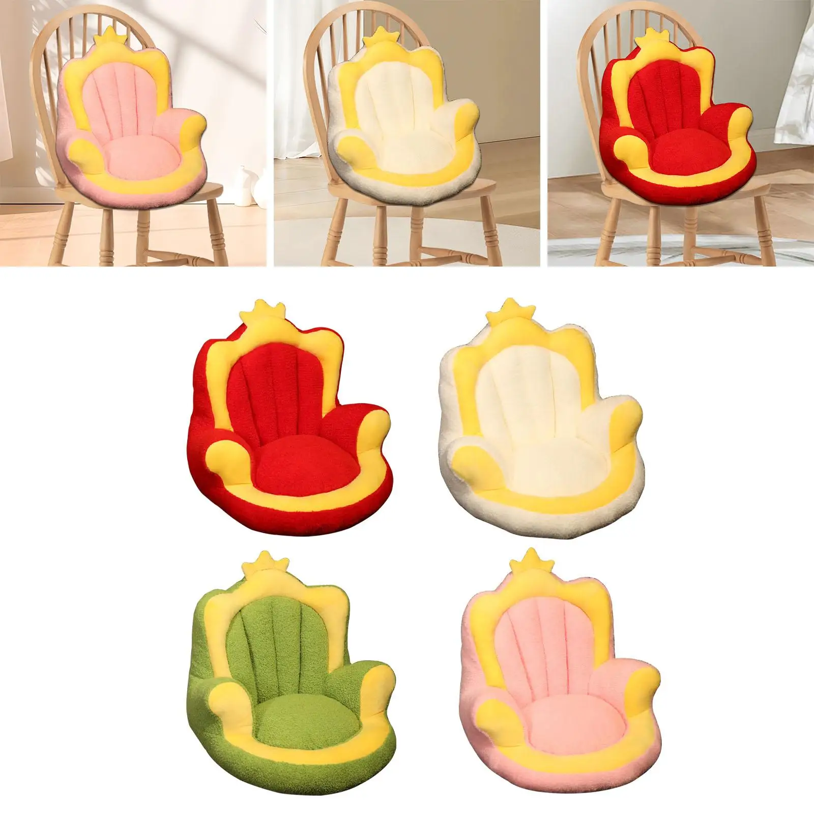 

Chair Cushion Cute Seat Cushion Back Support Floor Cushions Seating Soft Office Chair Cushion Chair Pads for Home Dorm Office