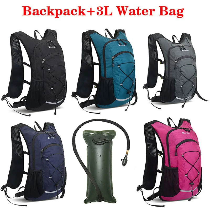 New Bike Riding Water Bag Backpack Portable Waterproof Rucksack Hydration Bag 3L Outdoor Sports Running Inner Bladder Knapsack