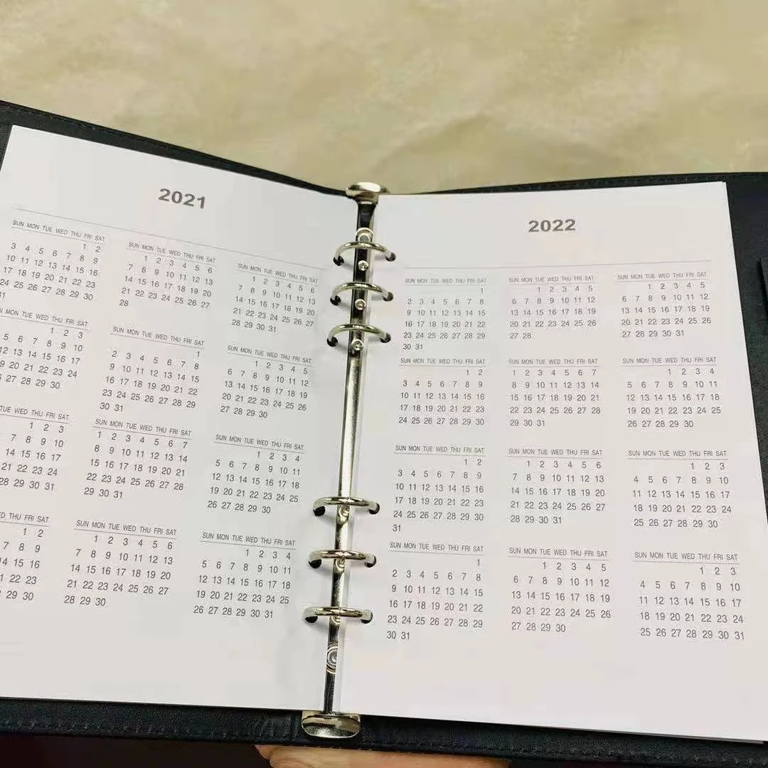 Luxury Notebook Handmade Leather Notepads Agenda Paper Products Personal Diary MB Stationery Accessory