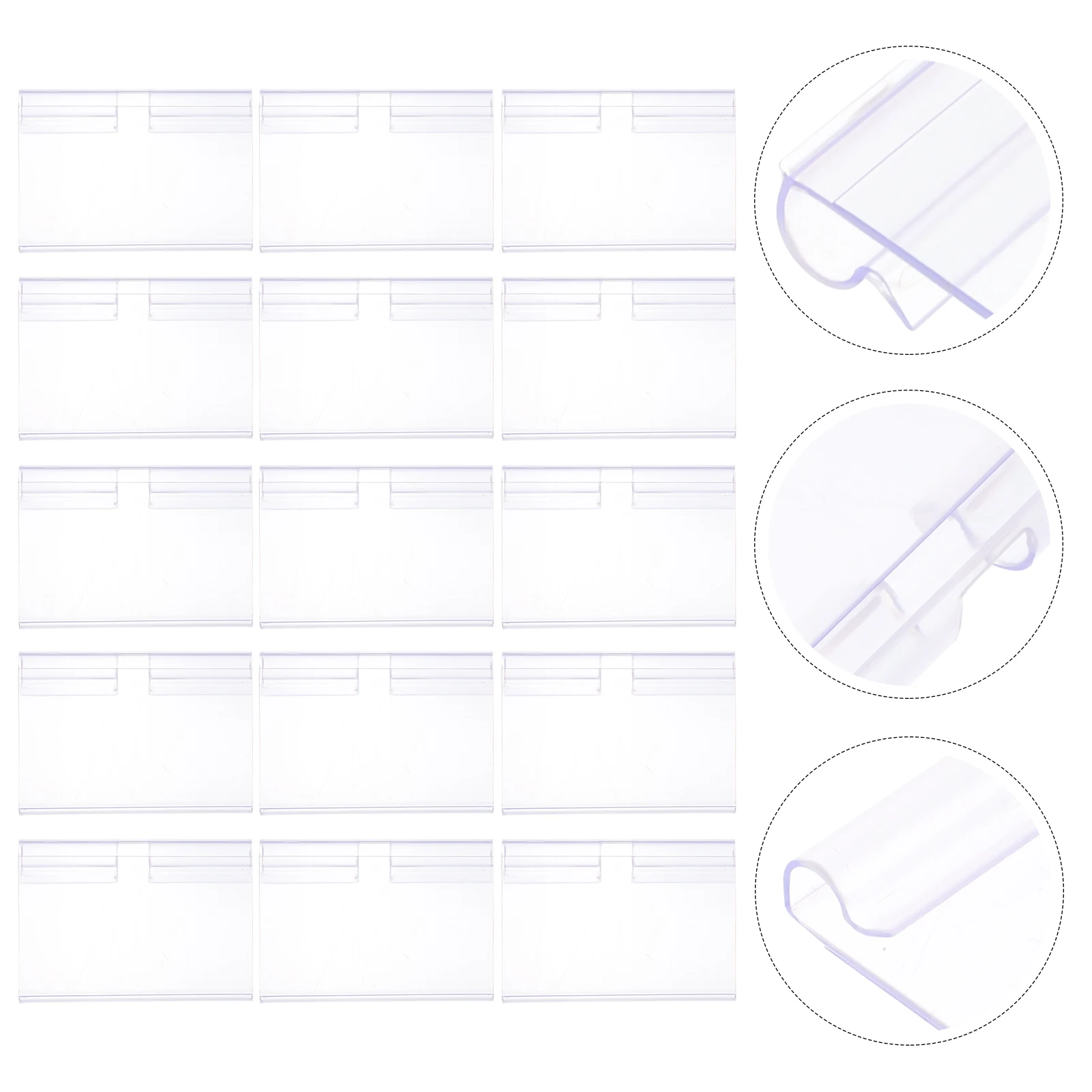 

Multifunctional Reusable Label Holder Tag Holders High Transparency Plastic Price Display Stand For Store Supermarket Retail