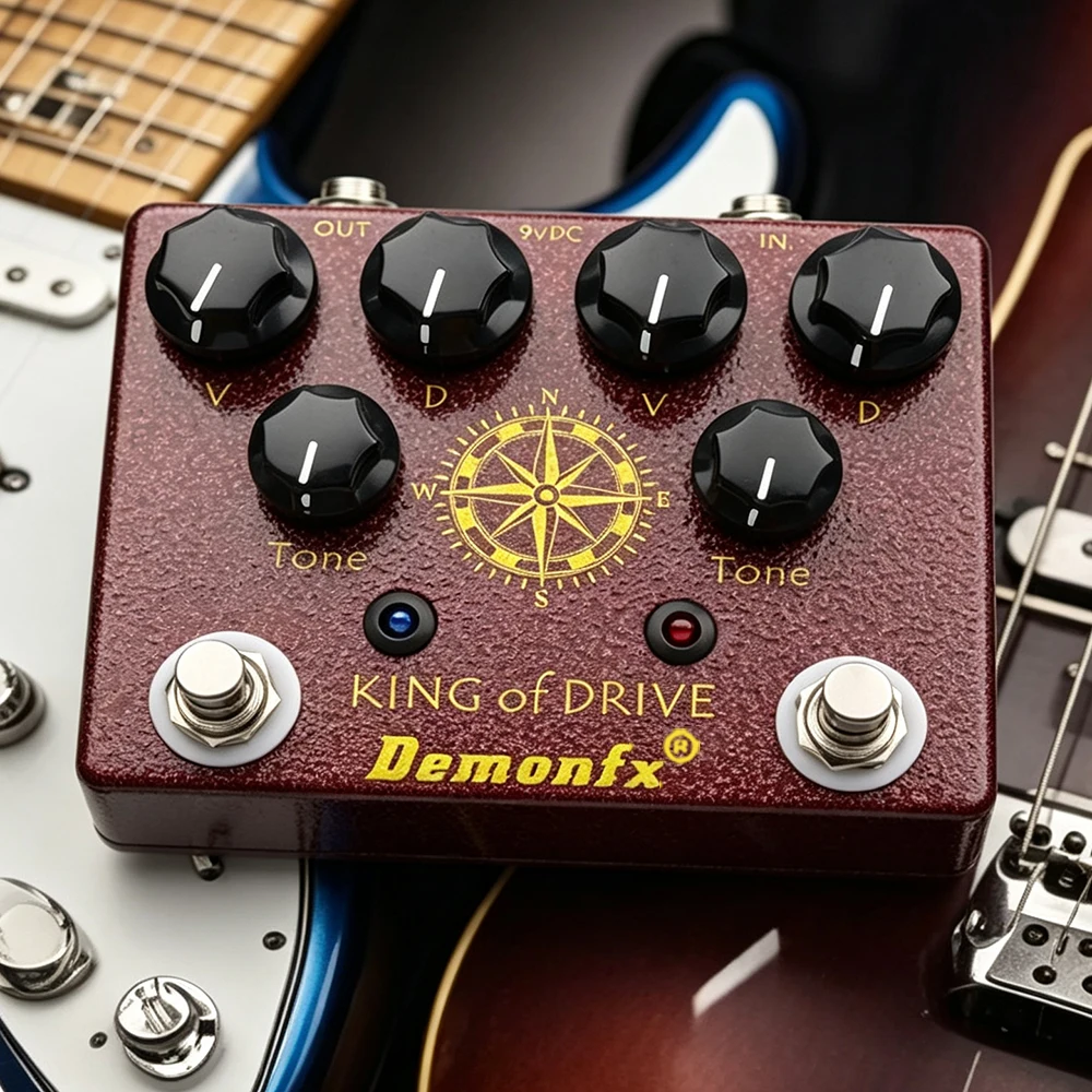 Demonfx King Of Tone Overdrive Stomp Analog Based On Analog Man Effect King Of Drive Guitar Effect Pedal Accessories