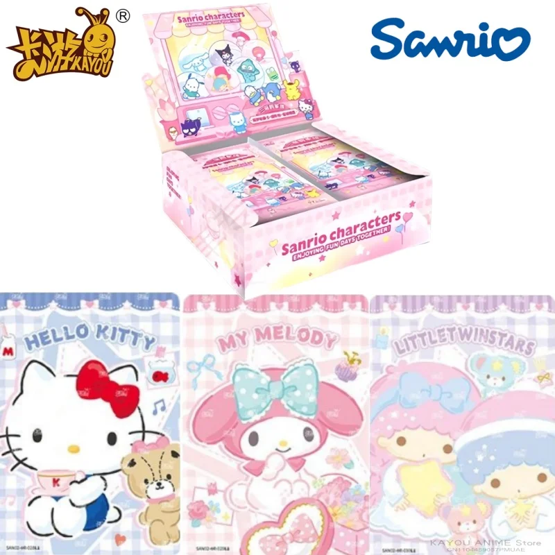 

KAYOU натуральная Sanrio Fun Shadow Pack, второй круглый мед, действительно морозбит, коллекционные карты мечты, окружающие игрушки, флэш-карты, подарки