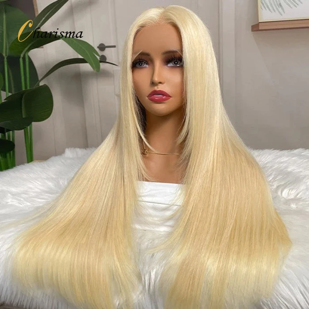 

Charisma Long Silky Straight Synthetic Lace Front Wig 613 Blonde Lace Wigs For Women Natural Hairline Synthetic Wig Cosplay