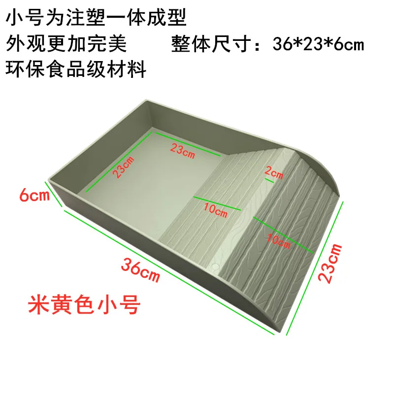Turtle tortoise drinking basin, bath basin, feeding basin, large yellow edge lizard climbing pet food plate, feeding water plate