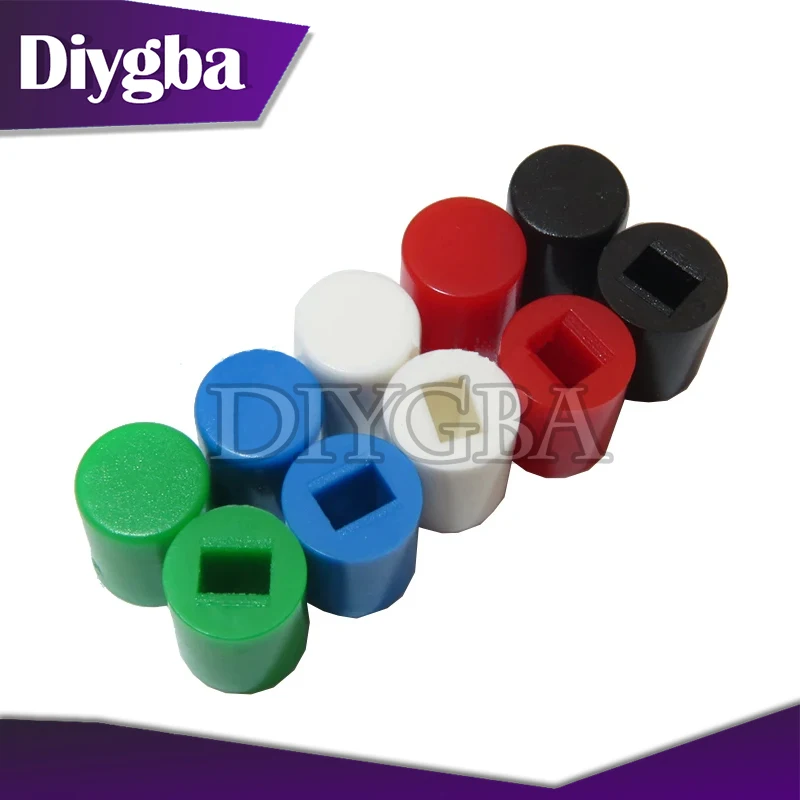 20PCS For 5.8*5.8 7*7 8*8 8.5*8.5mm Cylindrical cap Self Locking Push Tactile Power Micro Switch Kit 6 Pin Button Switches