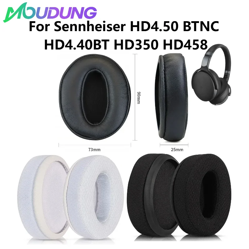 

MOUDUNG Replacement Breathable mesh fabric style Memory sponge Ear Pads For Sennheiser HD4.50 BTNC HD4.40BT HD350 HD458 headset