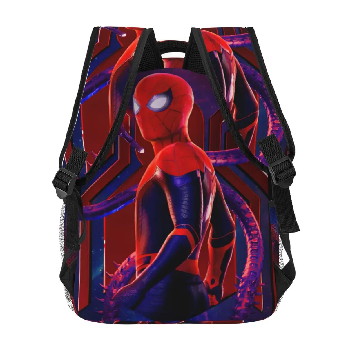 Spider Man Bedrukt Lichtgewicht Casual Schooltas Voor School, Outdoor, Winkelen, Kantoor 17Inch