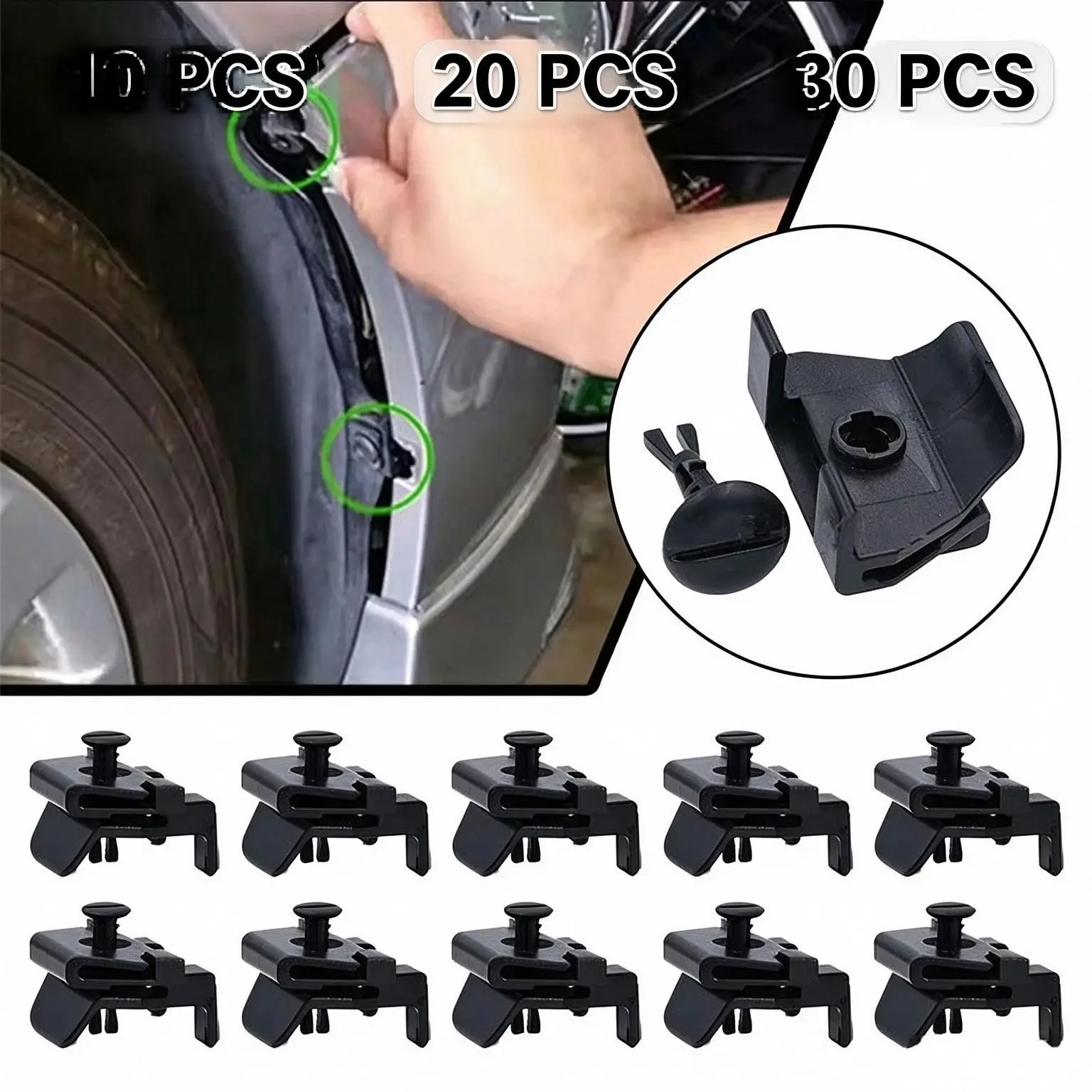 10/20/30 pcs Car Front Bumper Retaining Clips Fender Retainer Fasteners for Toyota Chr Camry Corolla Prius Lexus Highlander