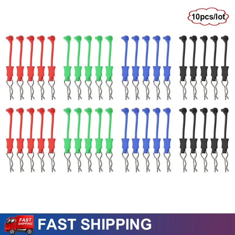 10PCS 1/7 1/8 RC Crawler Car R-Type Body Clips Replacement Parts for  TRAXXAS ARRMA Upgrade Parts