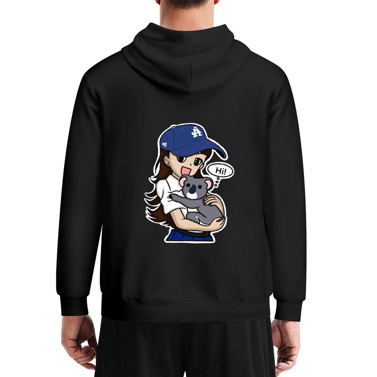 

Alycia Debnam-Carey and the koala Classic Hoodie anime clothing men's autumn clothes blouse clothes for men anime hoodie