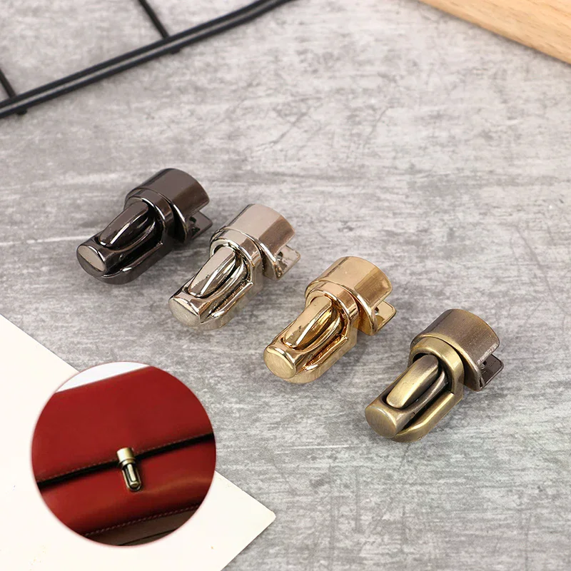 /HTF/New Durable Metal Column Tuck Lock Closure Catch Clasp Buckle Fasteners for Leather Bag Case Handbag Purse Accessories