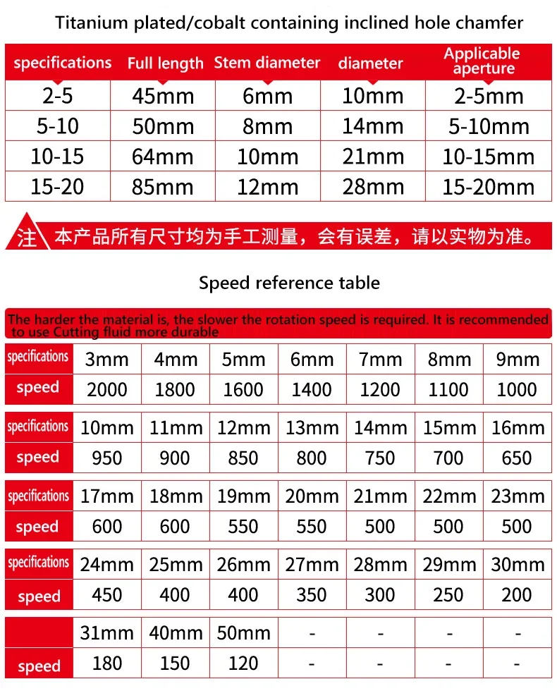 M35 Cobalt Titanium Coated Deburring Chamfer Cutter Smooth Hole Metal 90 Degree Chamfer Countersink Drill Bit 1pcs 2-5/5-10