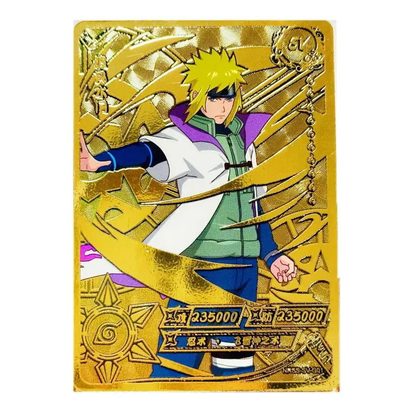 

Genuine Card Game Naruto SV Card Uchiha Obito Hatake Kakashi Namikaze Minato Gold Silver Card Nohara Rin Rare Collection Cards