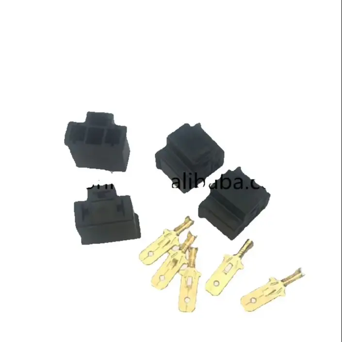 Free shipping H4 HB2 9003 Car Truck Male Xenon Light Halogen Bulb Connector Plug Socket Headlight Adapter With Pins Terminal