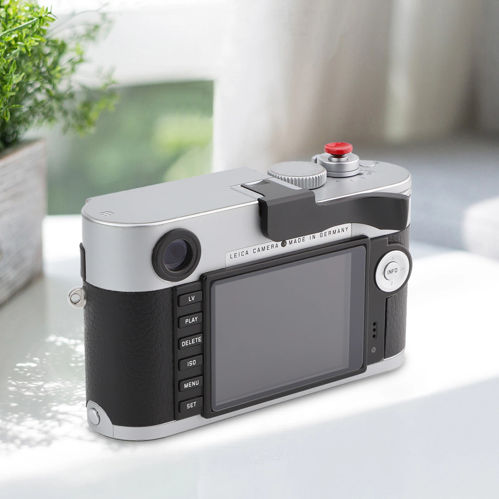Kim Loại Giày Nóng Ngón Tay Cái Lên Phần Còn Lại Tay Cầm Cho Leica M Typ240 M240 , M-P Typ 240 M240P , M Type262 M262 , M-D Loại Camera 262 Đen