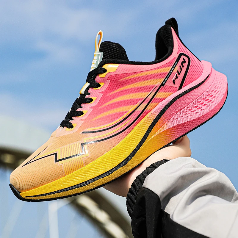 

Men's four seasons breathable speed runing shoes outdoor wear-resistant comfortable sneakers soft-sole racing sports shoes ﻿