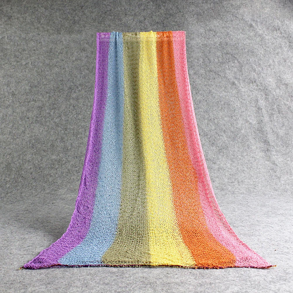 

Photography Rainbow Wrap Super Soft Stretch Blanket Photo Prop Photo Outfits Sleeping Blanket Shower