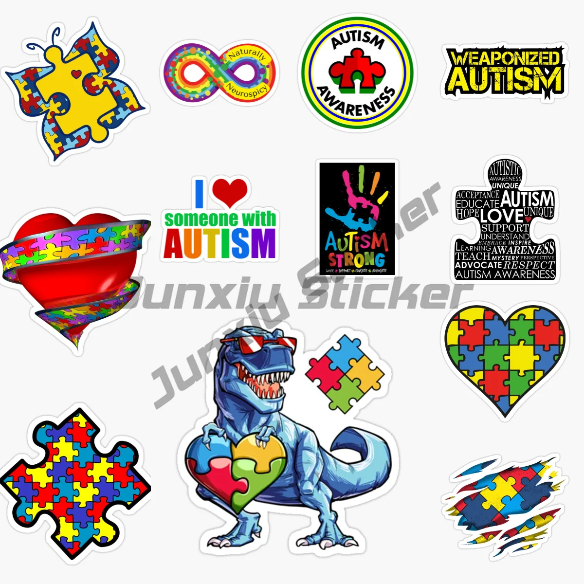 

AUTISM Motorcycle Laptop Car RV SUV Wall Car Stickers PVC Vinyl Reflective Stickers Decals