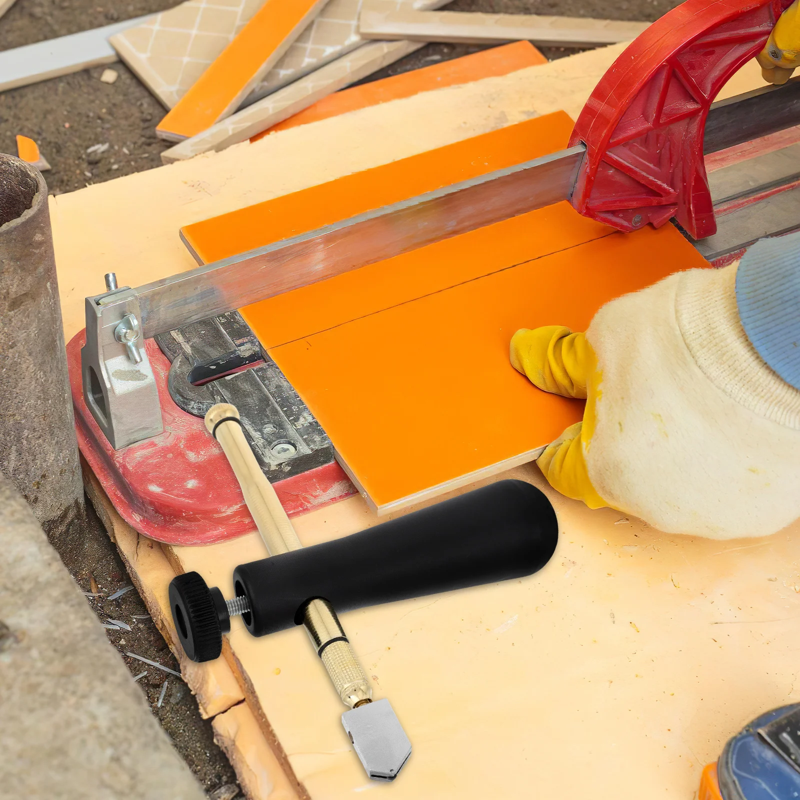 

1 set 1 Set Professional Torque Bar Carbide Tip Thick Tiles Cutter Oil Lubricated Handle Smooth Cutting Tool For Home Use Tiles