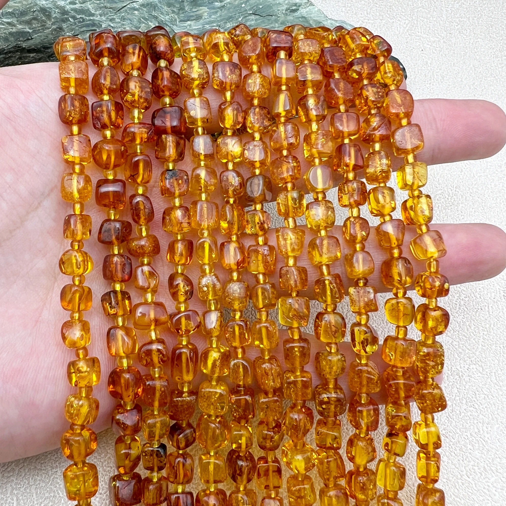 

2 нити 5-6 мм натуральный янтарный куб свободные бусины для изготовления ювелирных изделий своими руками MY250931