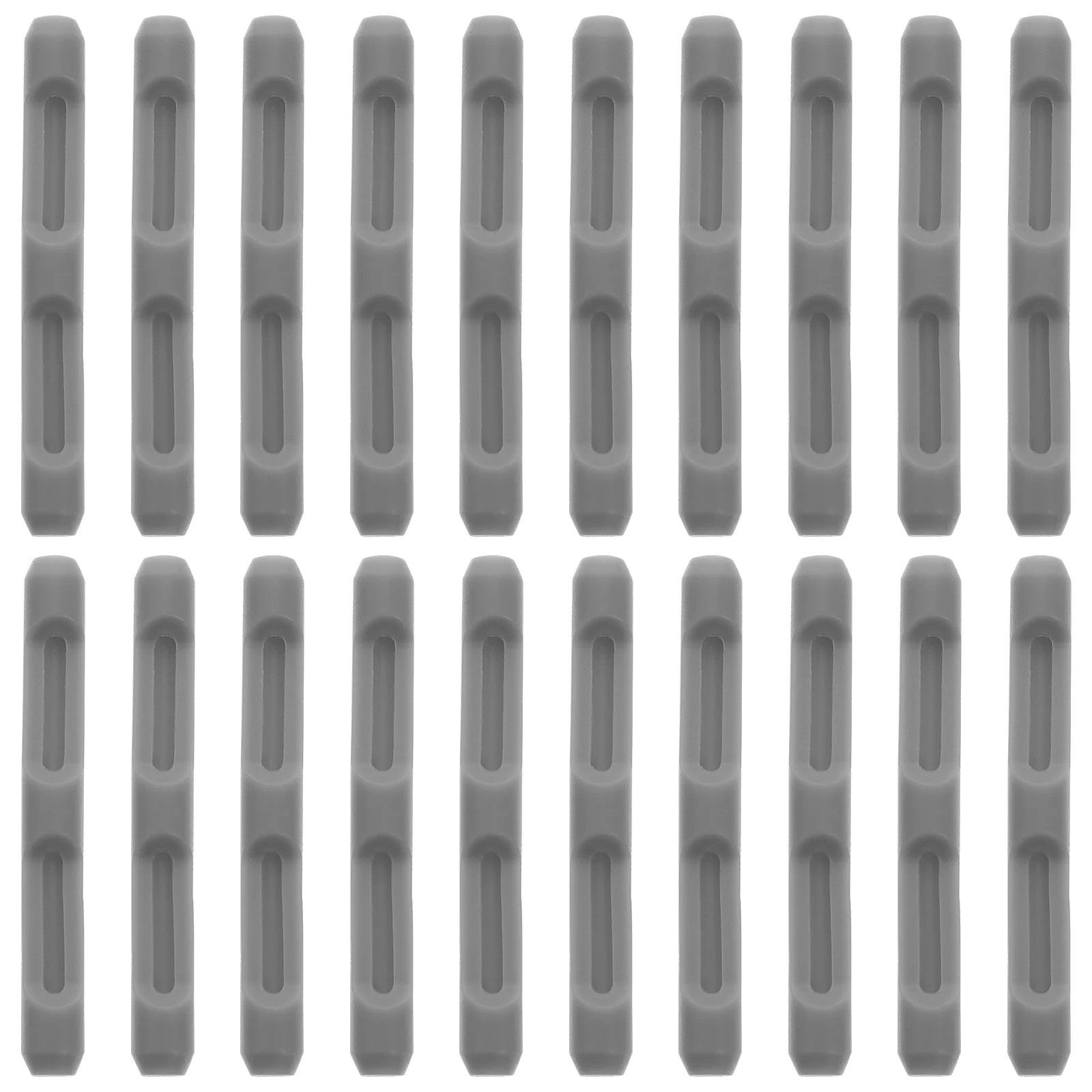 

10 Pairs Pinhole Spectacle Temple Protector Glasses Eyeglass Cushions for Ears Clip Grey