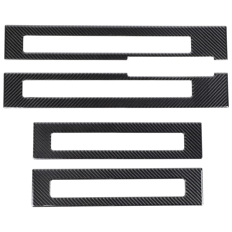 Door Sill Guards Trim Cover Door Entry Guards Trim Cover For Chevy Silverado GMC Sierra 2014-2018 Accessories, Carbon Fiber