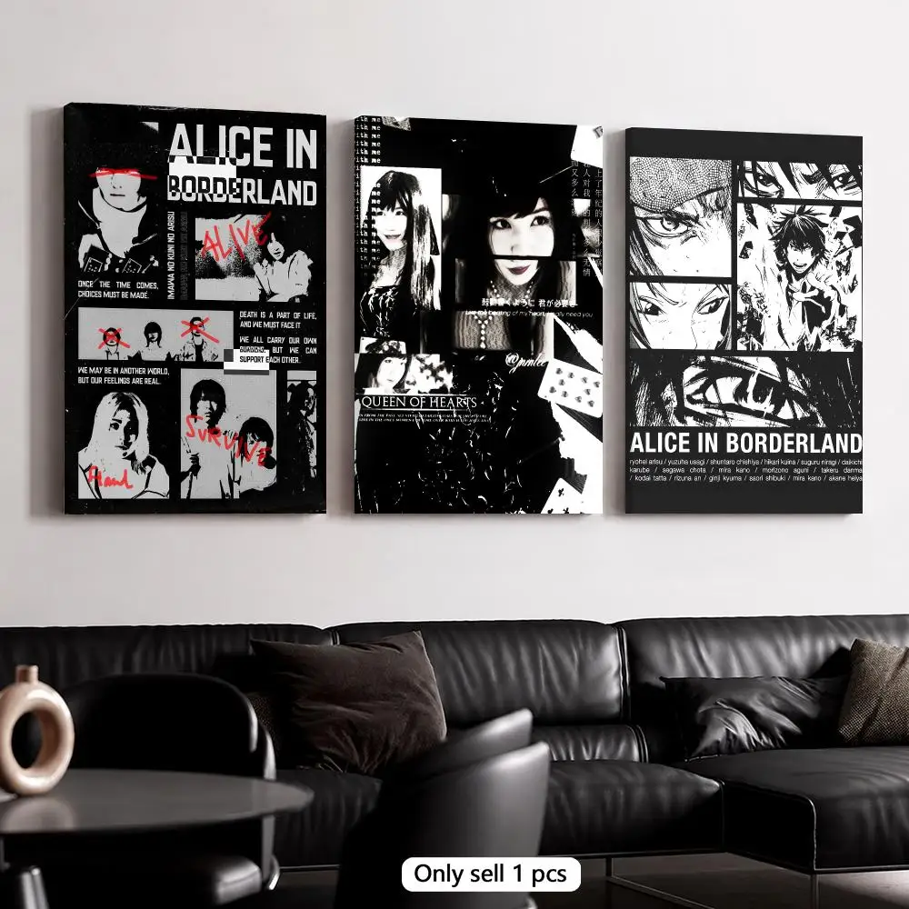 TV Series A-Alice in Borderland Framed Wall Painting Wooden Canvas Stretcher Frame Inner Frame Kit for Wall Art Painting Poster