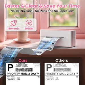 Phomemo 241 Printer Label Termal Bluetooth Printer Label Pengiriman Kecil Nirkabel 4X6 Kompatibel dengan Jendela iPhone Android Mac 10 printer wifi penjualan terbaik - №