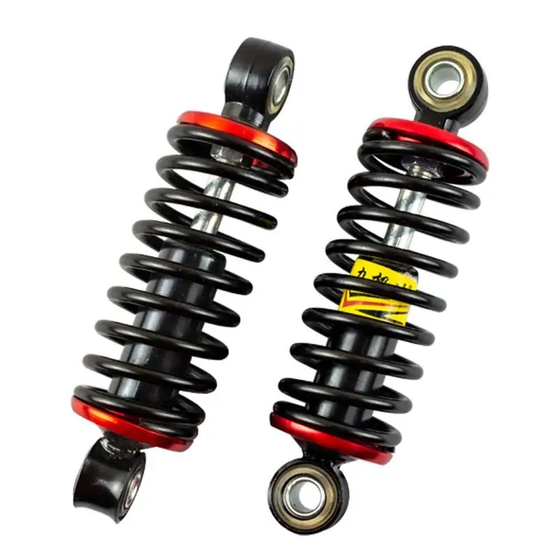 2Pcs Black Red Bicycle Rear Shocks Durable Metal Spring Shock Absorbers For Mountain Bike Electric Scooter Cycling Replacement