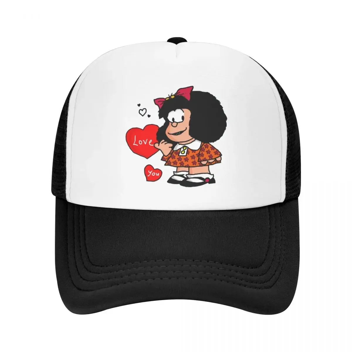 New Custom Quino Comic Cartoon Mafalda Trucker Hat Men Women Adjustable Adult Baseball Cap Spring Dad