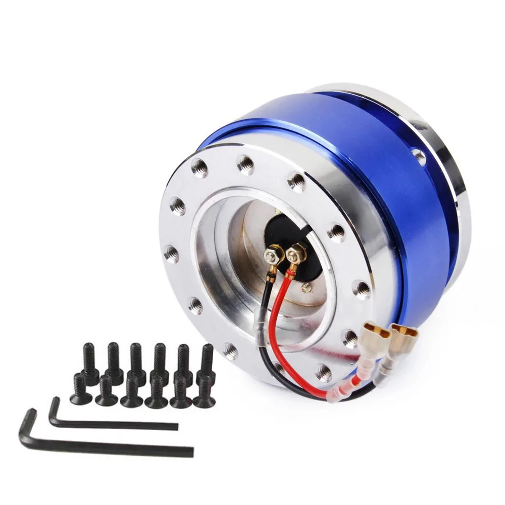 Universele Racing Stuurwiel 6-gaats aluminium auto Quick Release Stuurwiel Snap Off Hub Adapter Boss Kit Auto-accessoires