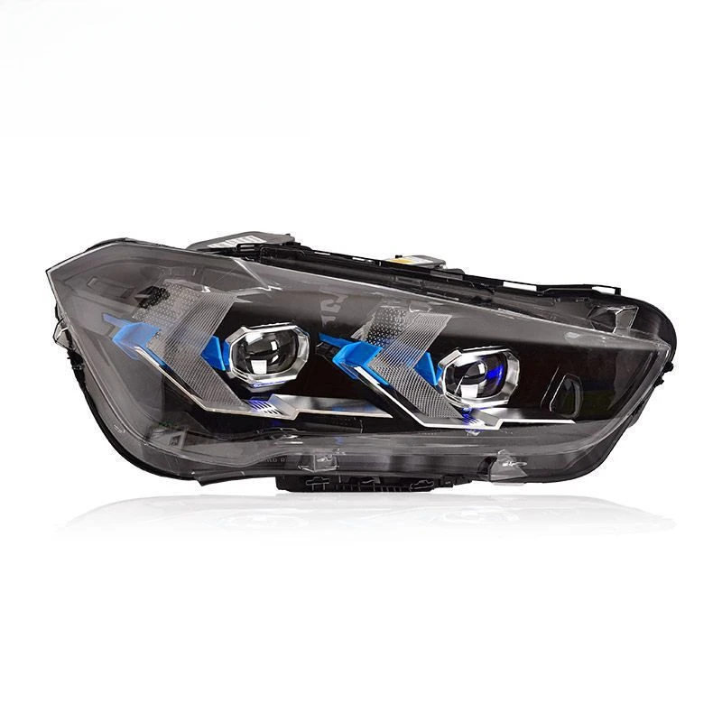 

Фара в сборе для BMW X1, модели 2016-2019 годов, модифицированная, в стиле «стрелка», с дневными ходовыми огнями и светодиодным сигналом поворота