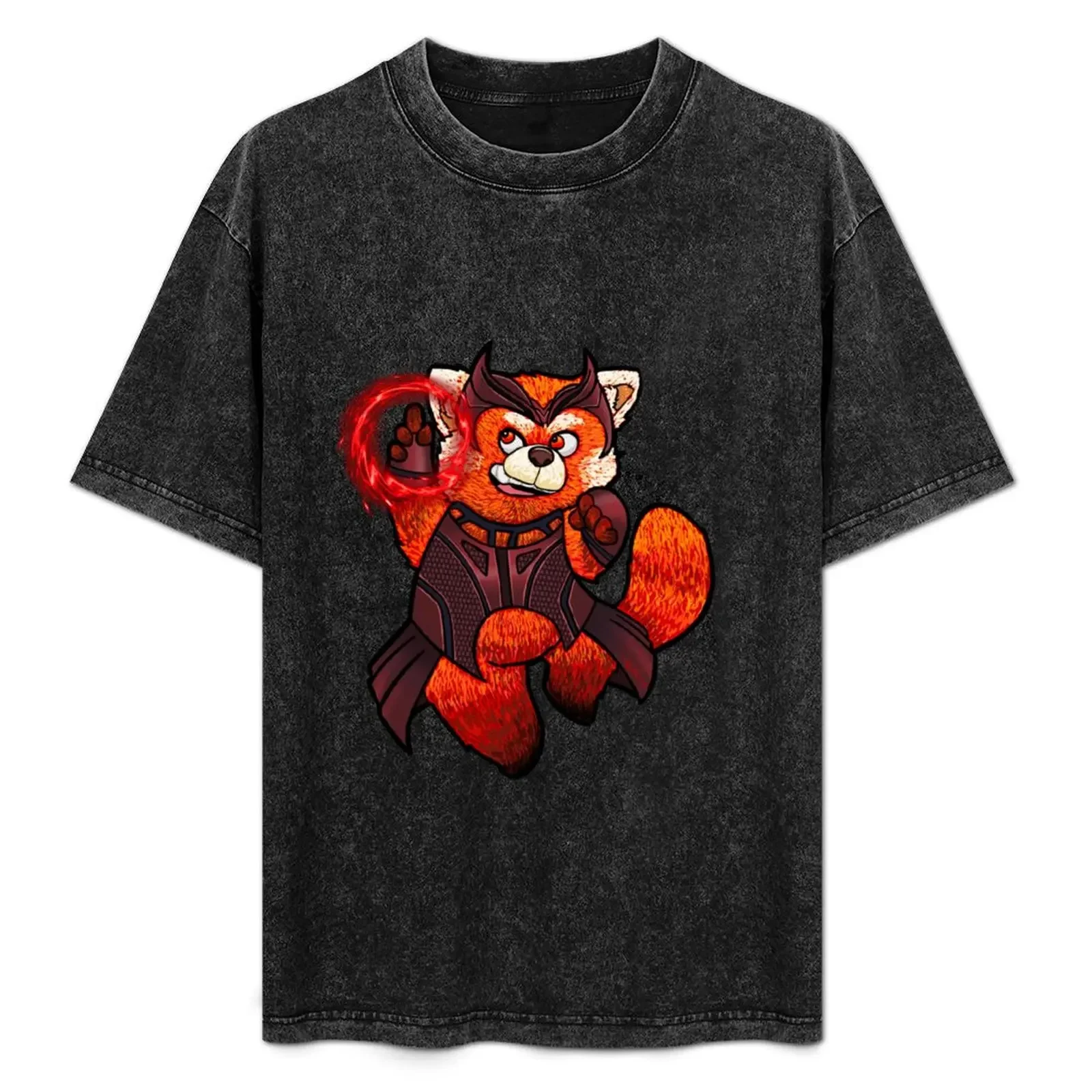 

Scarlet Panda T-Shirt black cotton t-shirt plain for man package cotton tshirt 100% T-Shirt