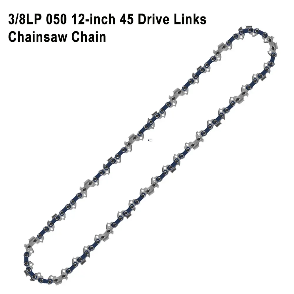 Barre et assemblage de tronçonneuse en alliage de première qualité, 12 po, parfait pour les moteurs sans balais, 45 DL, 3/8 po, pas LP, lame de scie de calibre 0.050 po