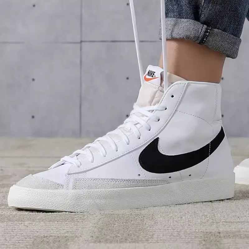 Oryginalne buty męskie Nike klasyczne trampki BLAZER MID \'77 VNTG Wysokie modne buty na co dzień