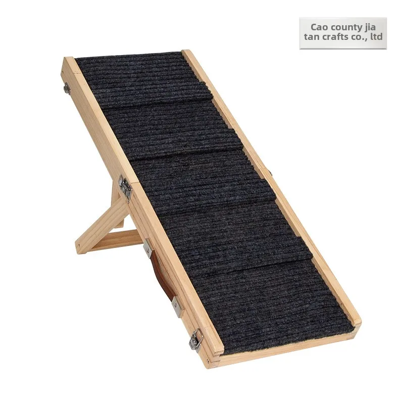 

Портативная ручная складная лестница-рампа, деревянная лестница для восхождения домашних животных для собак, наклонная лестница для домашних животных