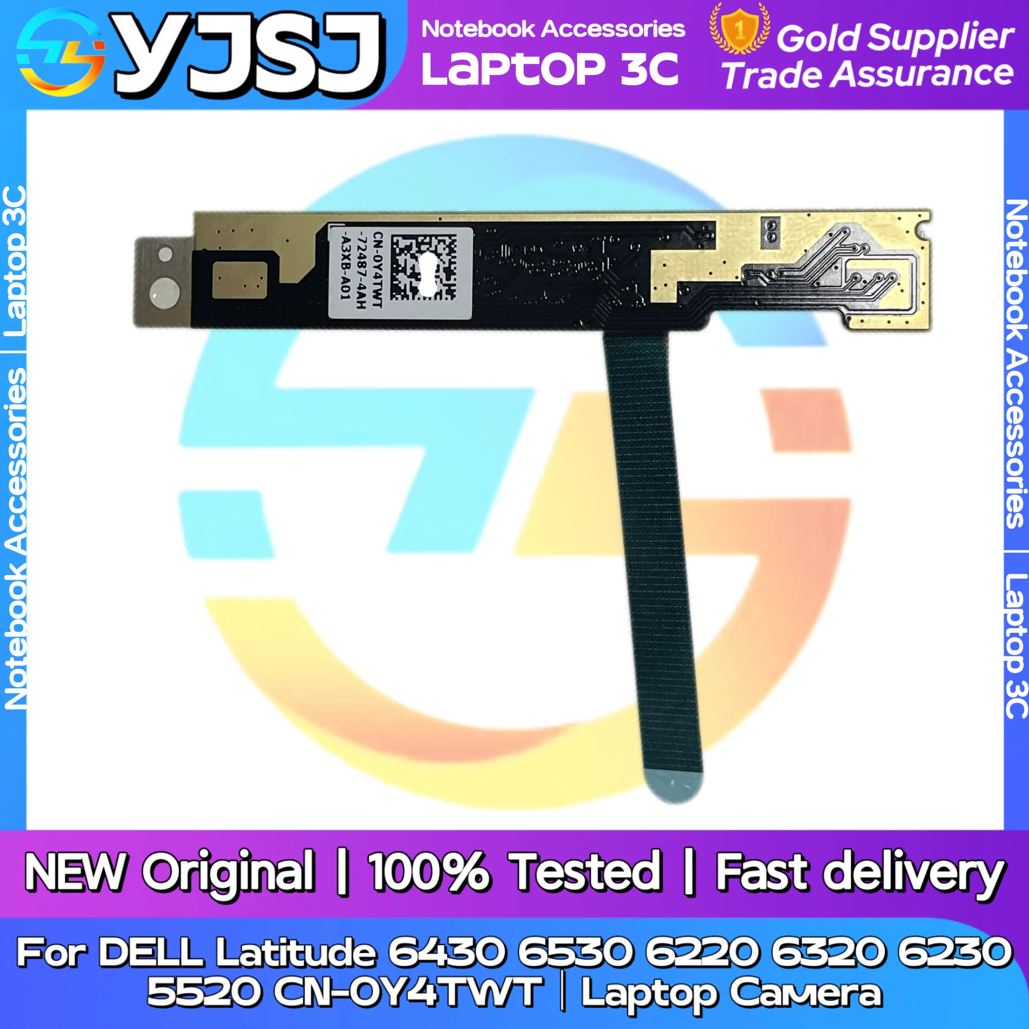 New Original Laptop Notebook Camera For DELL Latitude 6430 6530 6220 6320 6230 5520 Video Head Module CN-0Y4TWT  Front Camera