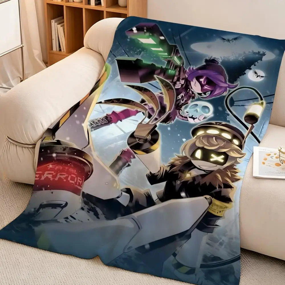Animation M-Murder D-Drones Throw hot High-Density Short Plush Blanket Soft Skin-Friendly for Sofa Nap Air-Conditioned Room