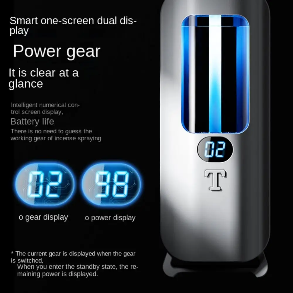 1Pc Aromacare USB Rechargeable Aromatherapy Air Freshener, Wall Mounted Essential Oil Diffuser with Button Control, Long-Lasting