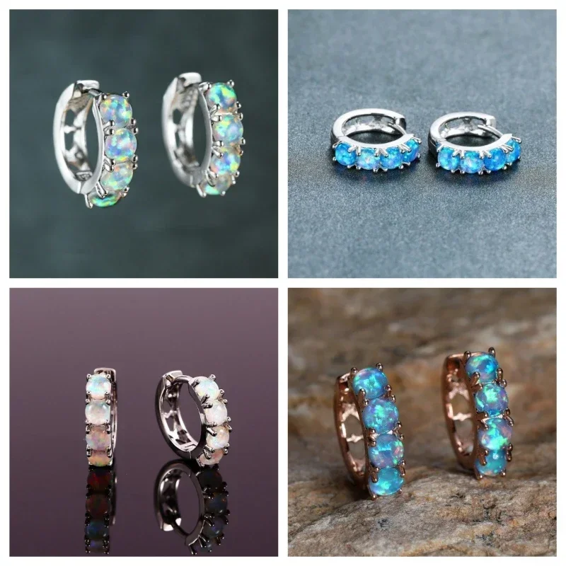 Elliptical Inlaid Auspicious Simple and Elegant Earrings with A Niche Design and Dazzling Zircon High-end Accessories
